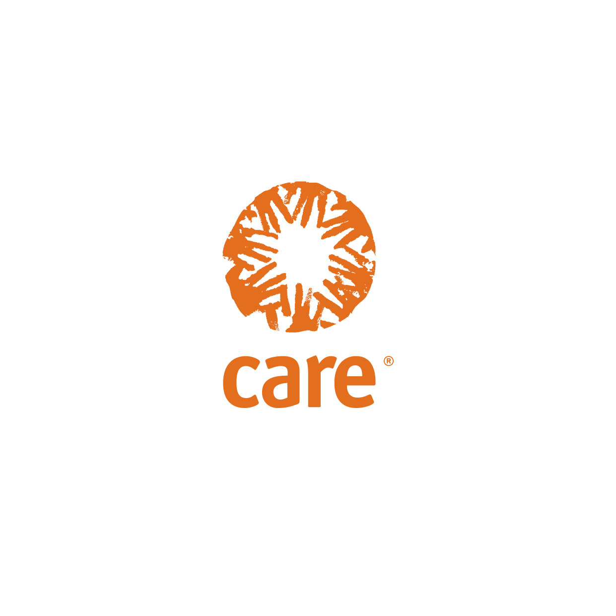 CARE-Logo-RZ_CARE Logo® - vertikal orange